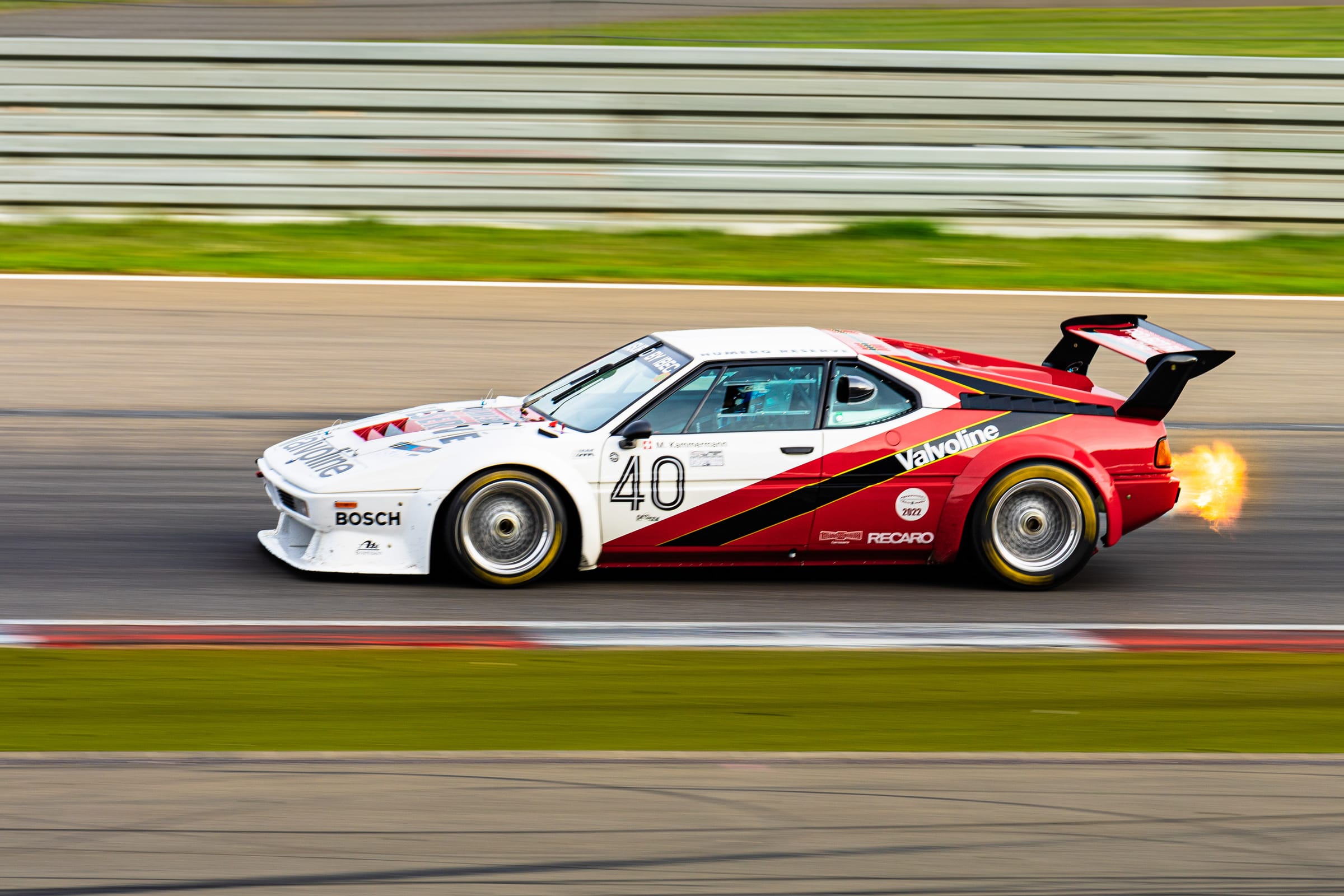 BMW M1 Procar panning shot on track